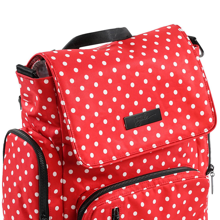 Рюкзак для мамы красный вместительный Be Sporty Black Ruby