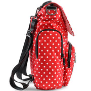 Рюкзак для мамы красный сбоку Be Sporty Black Ruby