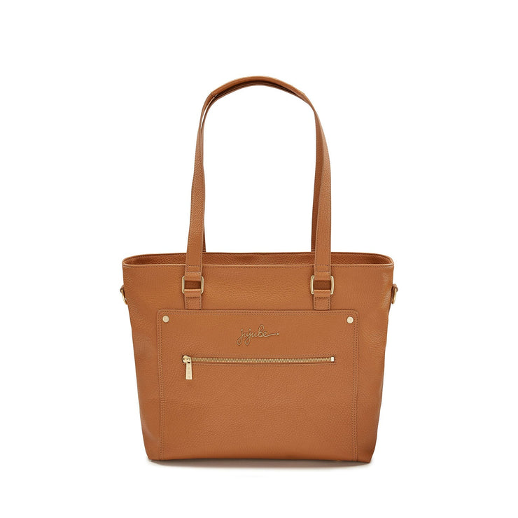 Кожаная сумка для мамы на коляску коричневая Everyday Tote Brule