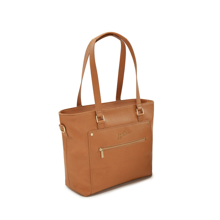Кожаная сумка для мамы на коляску коричневая повседневная Everyday Tote Brule