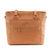 Кожаная сумка для мамы на коляску коричневая вместительная Everyday Tote Brule