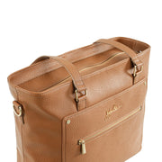 Кожаная сумка для мамы на коляску коричневая удобная Everyday Tote Brule