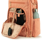 Рюкзак для мамы на коляску школьный персиковый ключница Be Right Back Just Peachy