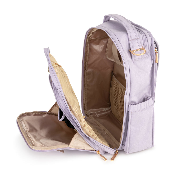 Рюкзак для коляски лиловый сиреневый подкладка шампанского Be Right Back Lilac