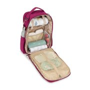 Рюкзак для мамы на коляску школьный малиновый с вещами Be Right Back Raspberry Jam