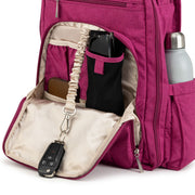 Рюкзак для мамы на коляску школьный малиновый ключница Be Right Back Raspberry Jam