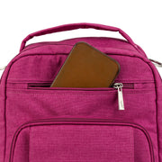 Рюкзак для мамы на коляску школьный малиновый телефон Be Right Back Raspberry Jam
