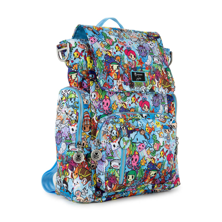 Рюкзак для мамы и ребенка голубой Be Sporty Tokidoki Sea Amo 2.0