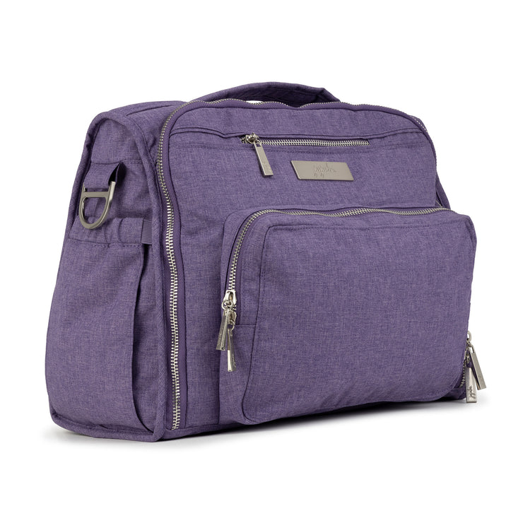 Сумка рюкзак для мамы на коляску фиолетовая сбоку B.F.F. Grape Crush