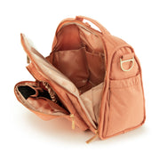 Сумка рюкзак для мамы на коляску персиковая внутри B.F.F. Just Peachy