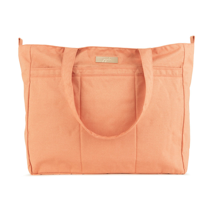 Текстильная сумка для мамы тоут на коляску персиковая Super Be Just Peachy