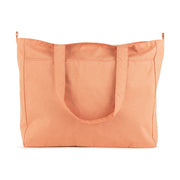 Текстильная сумка для мамы тоут на коляску персиковая сзади Super Be Just Peachy