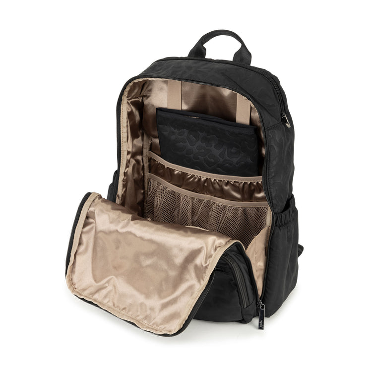 Рюкзак для мамы на коляску черный подкладка Zealous Catwalk