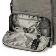 Рюкзак для мамы на коляску серый многофункциональный Zealous Mineral