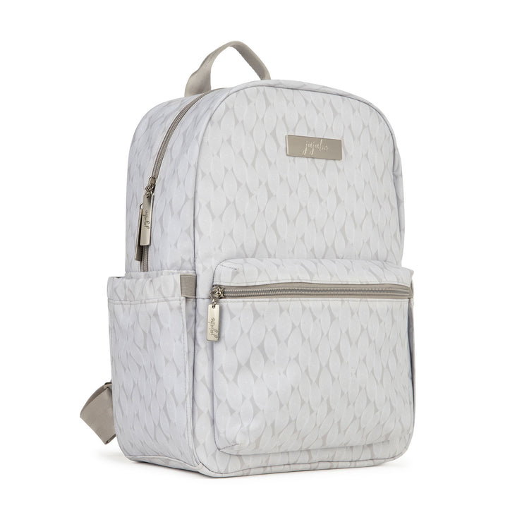 Рюкзак для мамы и ребенка светло-серый Midi Cozy Knit