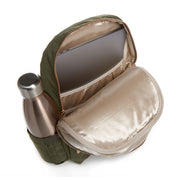 Рюкзак для мамы и ребенка оливковый внутри Midi Olive