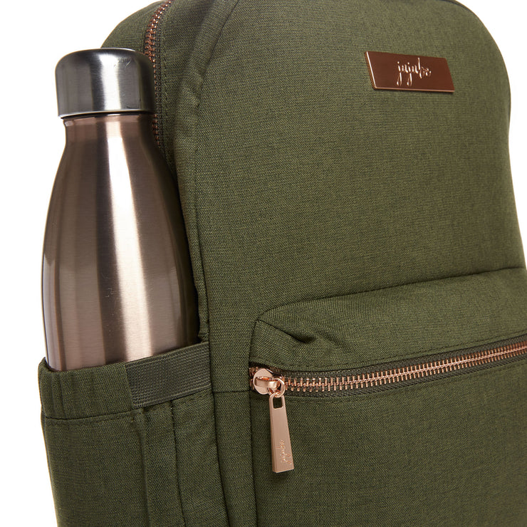 Рюкзак для мамы и ребенка оливковый термокарман Midi Olive