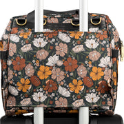 Сумка рюкзак для мамы Dr. B.F.F. с цветочным принтом Far Out Floral JuJuBe дорожная #color_far-out-floral