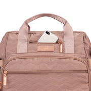 Сумка рюкзак для мамы розовая на коляску телефон Dr. B.F.F. Warm Sand