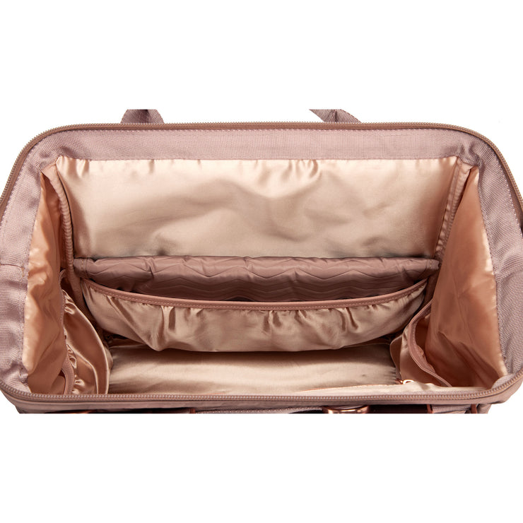 Сумка рюкзак для мамы розовая на коляску коврик Dr. B.F.F. Warm Sand
