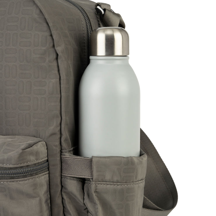 Рюкзак для мамы и ребенка серый термокарман Midi Deluxe Mineral
