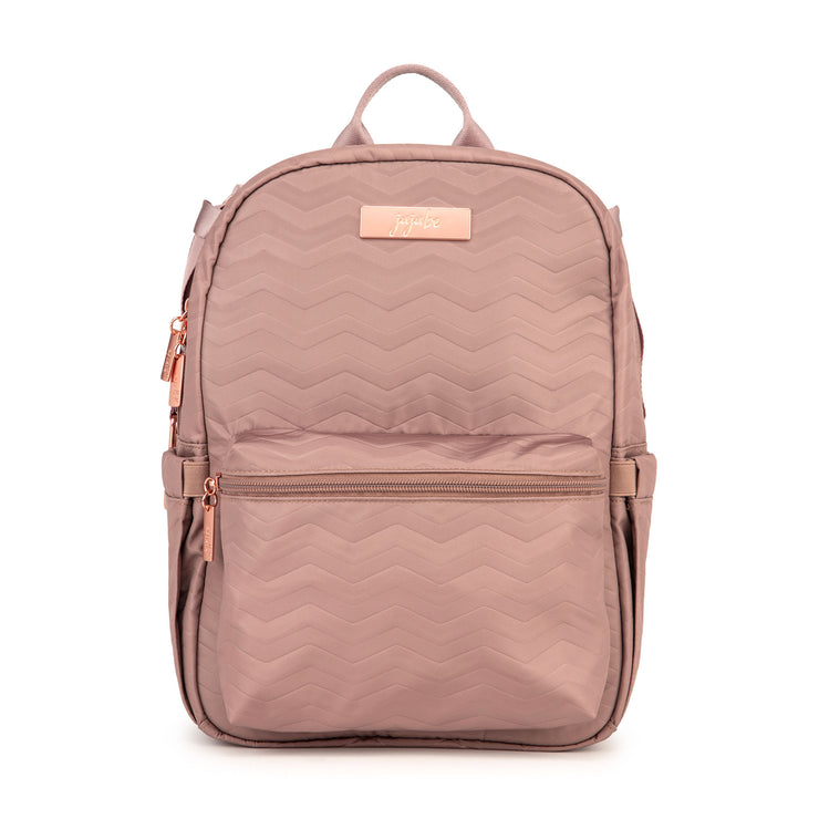 Рюкзак для мамы розово-бежевый Midi Deluxe Warm Sand