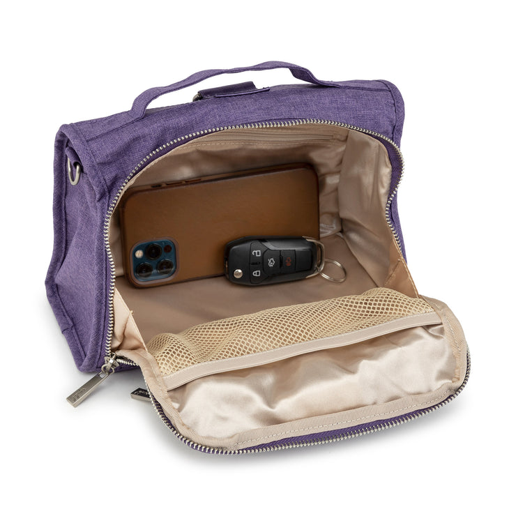 Сумка рюкзак для мамы и малыша фиолетовая ключи Bestie Grape Crush
