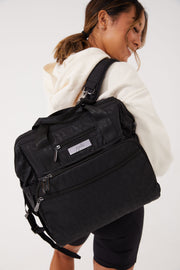 Дорожная сумка рюкзак для мамы черная на маме Dr. B.F.F. Catwalk